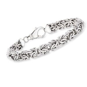 NEW ROSS SIMONS 8” STERLING ITALIAN BYZANTINE BRACELET